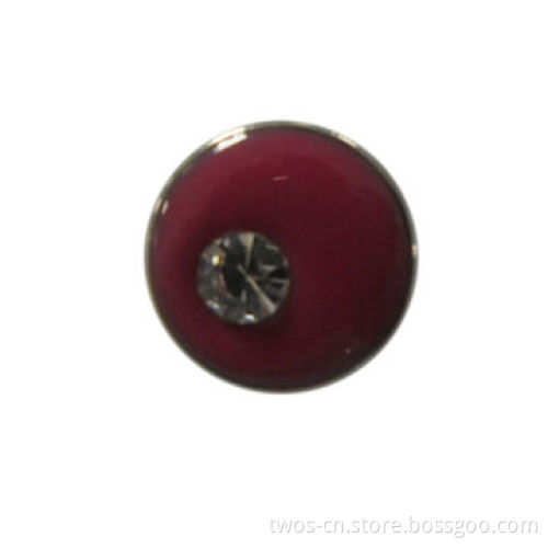 Metal Button, Fancy Epoxy with Shiny Pearl Design, Available in Various Colors and Sizes